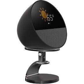 Rotatable Stand for Echo Spot, Tiltable Stand for Alexa Echo Spot, Aluminum Alloy Table Stand for Alexa Spot, Durable Echo Spot Desktop Holder Stand, Easy Use Echo Spot Stand (Black)