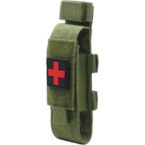 Tactical Molle Tourniquet Holder, Portable TQ Military First Aid Equipment Case & Trauma Medical Shear Pouch