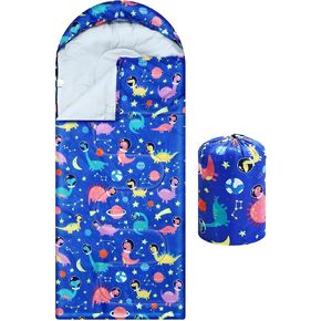 Camping Sleeping Bag for Kids 3 Season Warm & Cool Cold Weather Waterproof Sleeping Bag for Boy Girl with Carry Bag Sleeping Bag Adult Travelling Outdoor Camping Gear Equipment