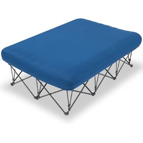 KAMPKEEPER Camping Cots for Adults 2 Person and Inflatable Air Mattress - Perfect for Outdoor Travel, Camping, Beach Vacation - Supports 500 Lbs (Not Included The Airpump)