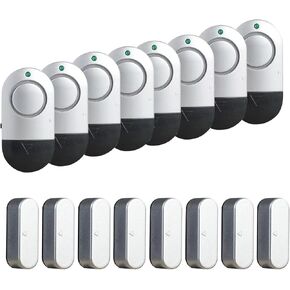 Window Alarm Sensor 12 Pack, Door Alarms for Kids Safety, Alzheimer's Apartment Alarm, Burglar Door Alarm for Pool, 120 DB Door Alarm for Home Security