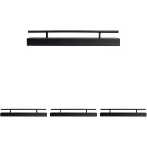 MELANNCO Floating Railing Shelf for Bedroom, Living Room, Bathroom, Kitchen, 24-Inch, Distressed White in Kuwait