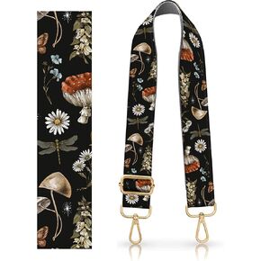 Purse Strap Replacement Crossbody, 1.5" Rose-Golden Buckle Wide Shoulder Strap Adjustable, Cute Handbag