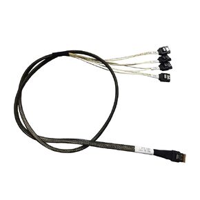 𝐃𝐢𝐋𝐢𝐧𝐤𝐞𝐫 SlimSAS 4X to 4*SATA，SFF-8654 38pin to 4xSATA(7pin) Cable, 100CM