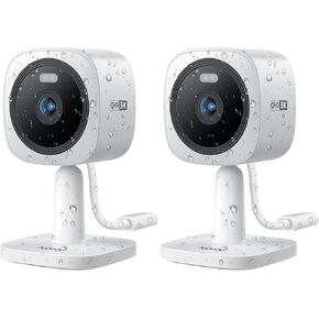 Hugolog Security Cameras Outdoor, Cameras for Home Security Indoor Camera, Color Night Vision, Spotlight, 2-Way Audio, US Cloud & Local Storage, White in Kuwait