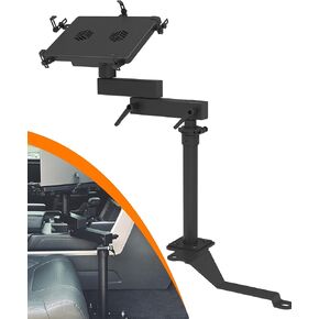 MELIPRON Vehicle Laptop Mount Fit for Jeep Wrangler JK 07-17 No-Drill Truck Laptop Stand Holder for Passenger Seat Fit Laptops Up to 17"