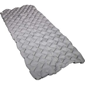 Disc-O-Bed XL Quilted Disc-Pad, Portable Camping Cot Accessory Inflatable Mattress Sleeping Pad with Patch Kit and Carry Bag, Gray