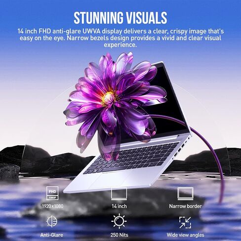 كمبيوتر محمول HP 14، كمبيوتر محمول AMD Ryzen 7 مدى الحياة، كمبيوتر محمول 14 بوصة FHD لطلاب الجامعات، ذاكرة الوصول العشوائي 32 جيجابايت 1 تيرابايت SSD كمبيوتر محمول، Windows 11 Pro، لوحة مفاتيح بإضاءة خلفية، منفذ إيثرنت، USB-C Wi-Fi 6 HDMI in Saudi Arabia