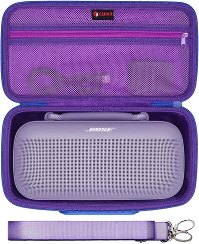 XANAD Hard Case for Bose SoundLink Max Portable Waterproof Bluetooth Speaker - with Shoulder Strap(Black) in Saudi Arabia