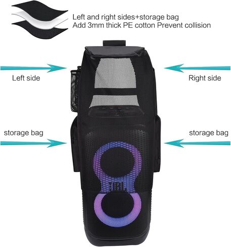 Speaker Dust Cover Case Scratch Resistant Protective Mesh Slip Sleeve Compatible with JBL Partybox Stage 320 Portable Party Speaker in Saudi Arabia