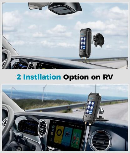 Cell Phone Booster for RV with Real Time Monitoring Data System, Upgraded Omni-Directional Antenna, RV Cell Phone Signal Booster Boost 5G 4G LTE Support All U.S. Carriers,FCC Approved in Saudi Arabia