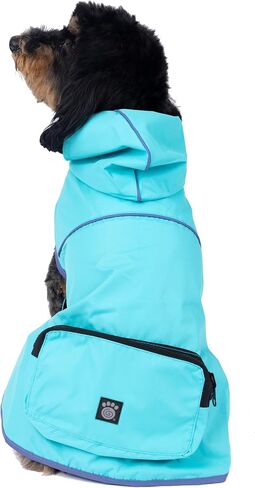PetRageous 24201XXL Banff Packable Dog Rain Jacket in XXL, Red in Saudi Arabia