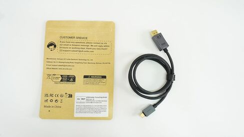VESA Certified USB C to DisplayPort 2.1 Cable,[16K@30Hz 8K@120Hz 4K@240Hz] Display Port to USB C, 80Gbps Bidirectional Transmission Compatible MacBook Pro,iPhone 16/15 Plus Pro, iPad (3.3FT) in Kuwait