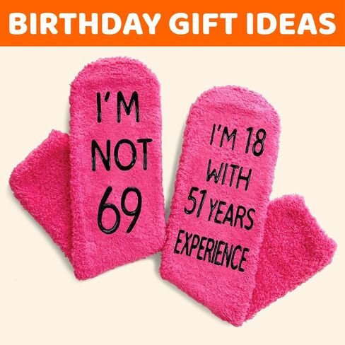 HAPPYPOP 66th Birthday Gifts Ideas for Women - Socks for 66 Year Olds, 66th Birthday Socks, Best Gifts for 66 Year Old Woman in Saudi Arabia