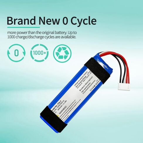 10000mAh Replacement Battery for J-B-L Boombox 1 Boombox1,7.4V GSP0931134 01 Bluetooth Speaker Battery JEM3316 JEM3317 JEM3318(NOT for Boombox 2 in Saudi Arabia