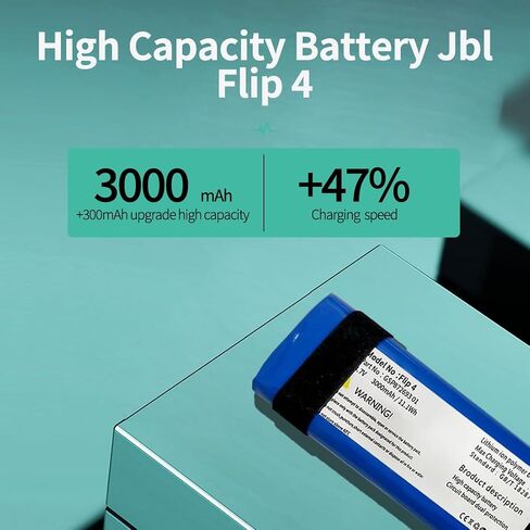 10000mAh Replacement Battery for J-B-L Boombox 1 Boombox1,7.4V GSP0931134 01 Bluetooth Speaker Battery JEM3316 JEM3317 JEM3318(NOT for Boombox 2 in Saudi Arabia