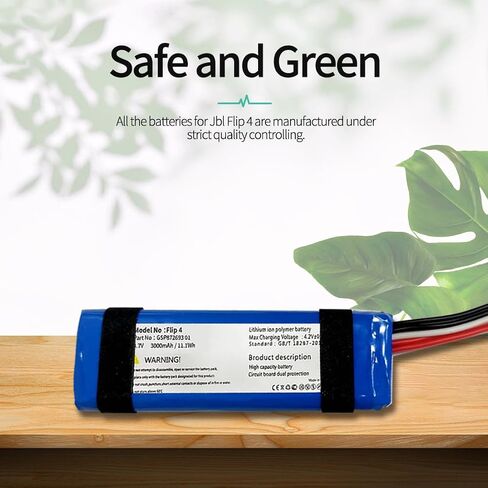 10000mAh Replacement Battery for J-B-L Boombox 1 Boombox1,7.4V GSP0931134 01 Bluetooth Speaker Battery JEM3316 JEM3317 JEM3318(NOT for Boombox 2 in Saudi Arabia