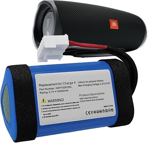 10000mAh Replacement Battery for J-B-L Boombox 1 Boombox1,7.4V GSP0931134 01 Bluetooth Speaker Battery JEM3316 JEM3317 JEM3318(NOT for Boombox 2 in Saudi Arabia