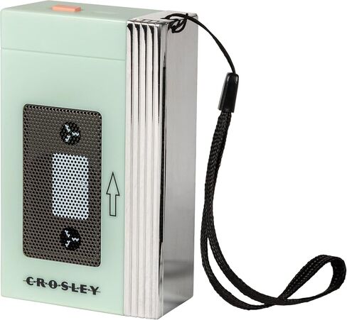 كروسلي CR3047A-TL مكبر صوت بلوتوث محمول مع ميكروفون، مشغل كاسيت صغير، أزرق مخضر in Kuwait