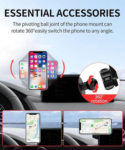 حامل هاتف السيارة MaserWeller لملحقات Mazda CX-5 2021-2025، مشبك ثابت للشاشة مقاس 10.25 بوصة، حامل هاتف يدور 360 درجة متوافق مع MagSafe، حامل الهاتف الخلوي الذي لا يؤثر على فتحة التهوية in Saudi Arabia