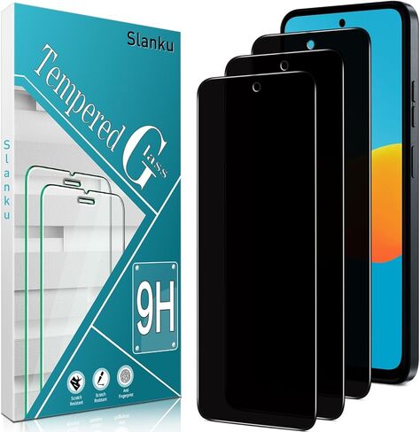Slanku (3 Pack Tempered Glass for Motorola Moto G Power 5G 2024 Screen Protector, Touch Sensitivity, Scratch Resistant, Bubble Free, Case Friendly in Saudi Arabia