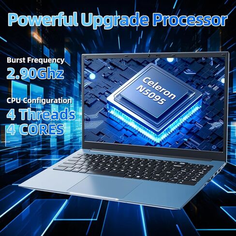 أجهزة كمبيوتر محمولة مقاس 15.6 بوصة، كمبيوتر محمول يعمل بنظام Windows 11 مع ذاكرة وصول عشوائي سعتها 4 جيجابايت وذاكرة وصول عشوائي سعتها 128 جيجابايت SSD، وسعة 4 تيرابايت قابلة للتوسيع، ومعالج Celeron N5095 رباعي النواة (يصل إلى 2.9 جيجاهرتز)، لمدة عام واح in Kuwait