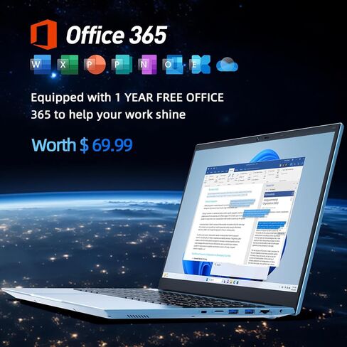 أجهزة كمبيوتر محمولة مقاس 15.6 بوصة، كمبيوتر محمول يعمل بنظام Windows 11 مع ذاكرة وصول عشوائي سعتها 4 جيجابايت وذاكرة وصول عشوائي سعتها 128 جيجابايت SSD، وسعة 4 تيرابايت قابلة للتوسيع، ومعالج Celeron N5095 رباعي النواة (يصل إلى 2.9 جيجاهرتز)، لمدة عام واح in Kuwait