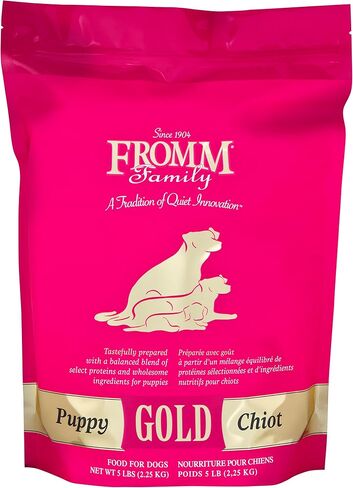 Fromm Puppy Gold Premium Dry Dog Food - Dry Puppy Food for Medium & Small Breeds - Chicken Recipe - 5 lb in Saudi Arabia