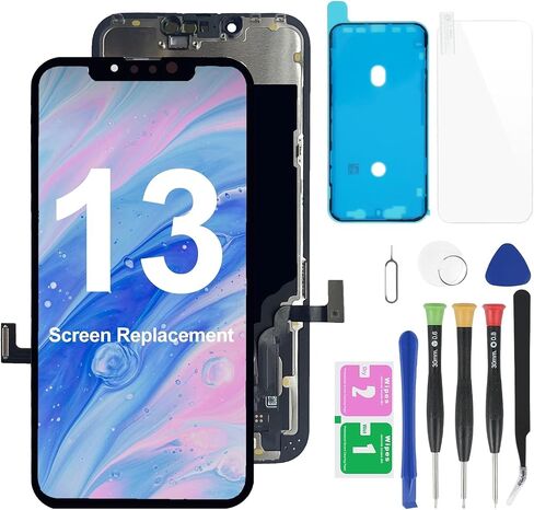YUSE for iPhone 13 Mini (Model A2481,A2626,A2629,A2630) Screen Replacement 5.4-inch LCD 3D Touch Screen Display Digitizer Repair Tools Kit with Screen Protector in Saudi Arabia