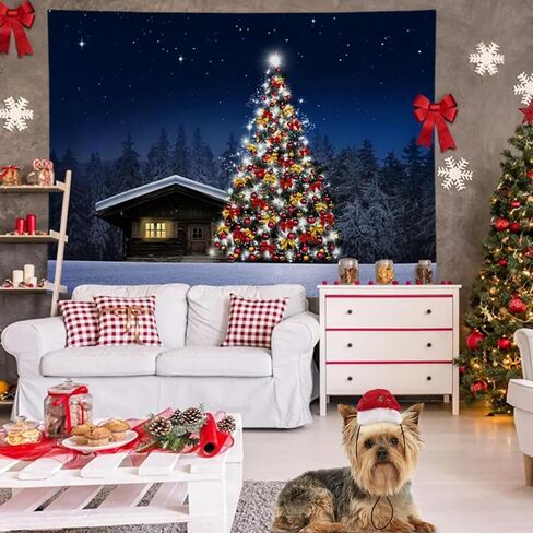 Christmas Santa Hat for Dogs Cats Pet Costume Wear Festival Hat Thanksgiving Holiday Golden Deer Printed (Large) in Saudi Arabia