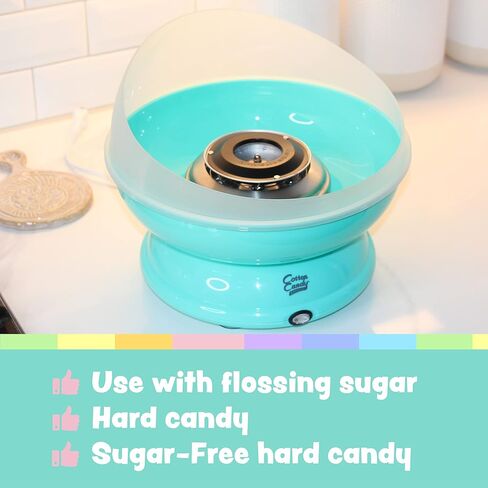Cotton Candy Express BB1000-S Cotton Candy Machine, with 5-11oz. Jars of Cherry, Grape, Blue Raspberry, Orange, Pink Vanilla Floss Sugar & 50 Paper Cones Easy to Use and Clean in Kuwait