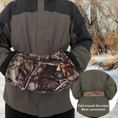 Electric Heated Hand Warmer Pouch,Portable USB Heated Hand Muff with Double Sided Heating Areas,Soft Warm Windproof Sports Hand Warming Pouch for Football Hiking Camping Cycling Outdoor Recreation in Saudi Arabia