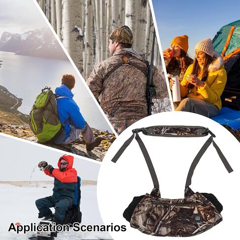 Electric Heated Hand Warmer Pouch,Portable USB Heated Hand Muff with Double Sided Heating Areas,Soft Warm Windproof Sports Hand Warming Pouch for Football Hiking Camping Cycling Outdoor Recreation in Saudi Arabia