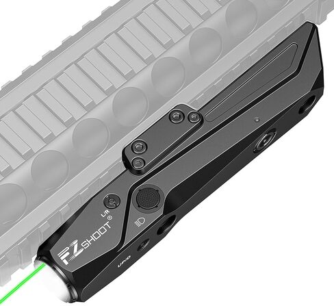 EZshoot 1700 Lumens Tactical Laser Light Combo for Rifle with Magnetic Rechargeable, Rifle Light Rechargeable Compatible with Picatinny and M-Rail, Rifle Flashlight for Home Defense, Hunting in Kuwait