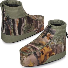 Insulated Boot Covers Lightweight Hunting Boot Covers Non-Slip Warmth Hunting Boot Insulators for Men Women, Waterproof Cold Weather Boot Covers for Fishing Camping Wildlife Photography Birdwatching