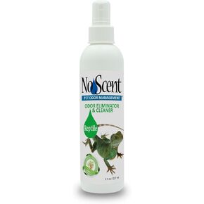 No Scent Reptile Tank Cleaner Spray & Pet Odor Management for Bearded Dragon, Turtle, Lizard Terrarium Freshener (128 Fl Oz/Gallon)