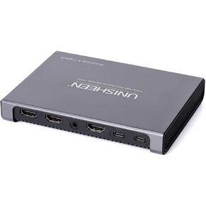 4K Video Capture Box USB 3.0 1080P Capture, 144FPS Zero-lag, Ultra-Low Latency, Compatible with PS5, PS4,Nintendo Switch, PIP Switchable (UC5000)