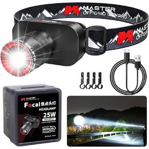 Upgraded Rechargeable Headlamp, 1000LM Super Bright, 3690ft Lighting Range, Zoomable LED Headlight,90° Angle Head Lights for Forehead,4Modes Usb-C Headlamps for Outdoor Camping Hiking Fishing Hardhat