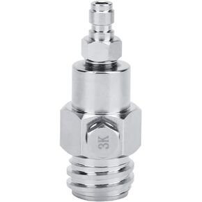 A sixx CO2 Tank Adapter, TR21-4 External CO2 Tank Brass Adapter Connector with 3K Burst Disk for Soda Stream/Soda Club