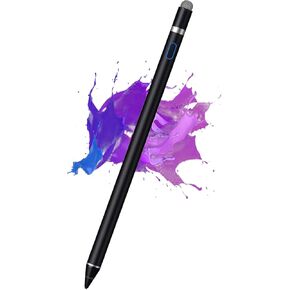 Active Stylus Pen for iPhone/iPad/Android, Kenkor Pencil with Dual Touch Function, Rechargeable Digital Fine Point Pen for Apple iPad Pro/Air/Mini/iPhone/Cell Phone/Samsung/Tablet Drawing & Writing