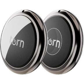 Airtag Item Finders Tracker Work for Apple Find My (iOS Only) APP GPS Tracker Tag for Dogs,Cats,Luggage, Keys, Backpack, Satchel Etc.(Black&Carbon-2Pack)