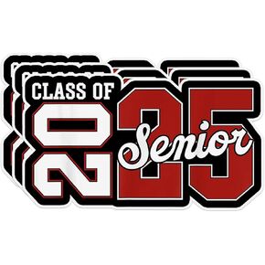 3Pcs Class of 2025 Senior Graduation Vinyl Sticker, 3 Inches