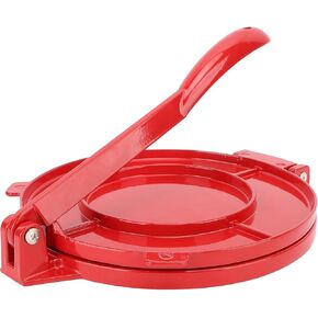 Tortilla Press Manual Dough Press Tool with Foldable Handle, Aluminum Alloy Taco Press Flatbread Dumpling Maker, 9.8 x 10in Corn Tortilla Press Roti Maker Kitchen Baking Accessory