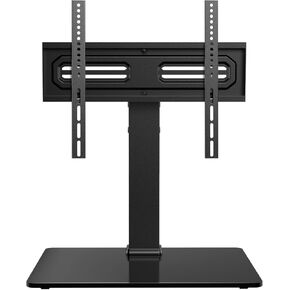 Universal TV Stand for 32-70" TVs,60 Degree Swivel TV Stand Mount with Tilt, 9 Level Height Adjustable Table Top TV Stand for Bedroom, Tempered Glass Base,Holds up to 88 lbs, Max VESA 400x400mm