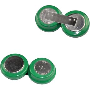 HQRP 2-Pack 2.4V 80mAh Ni-MH Cell Battery Compatible with V80H 80H 55608101501 Replacement