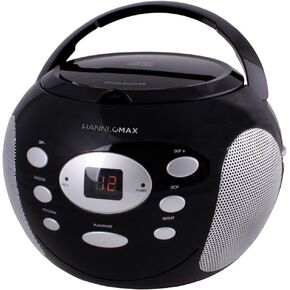 HANNLOMAX HX-306CD Portable CD Player, AM/FM Radio, Aux-in Jack, AC/DC Operation.