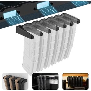 AR 10 Wall Mount Magnetic Mag Holder for Gun Safe | Standard PMAG Rack Wall Mount | AR10 Wall Mount for AR 308 Rifle Wall Rack|PMAG Magazine Holder Display for Gun Room | AR Mag Storage & Accessories