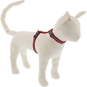 Cat and Small Pet H-Style Harness by Lupine 1/2" Wide El Paso Design with 12" to 20" Adjustable Girth