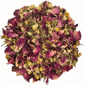 Forage Mix,100% All Natural Botanical Herb Treat for Rabbit Hamster Guinea Pig Chinchilla Chicken Hermit Crab Gerbil Degu & Other Small Animals (Calming Forage Mix 25g)