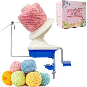 Yarn Winder, Yarn Ball Winder, Easy-to-Install Yarn Cake Winder Efficiently Make Neat 3.5 oz Yarn Cake, Sturdy ABS Yarn Winder for Crocheting with Lower Noise,The Helper for Knitting Enthusiast